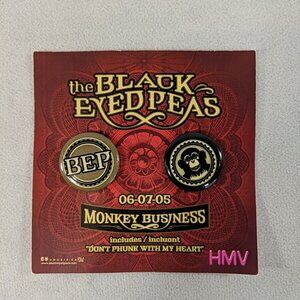 The Black Eyed Peas HMV Monkey Business 06/07/05 Pins Limited Edition 2 Pack